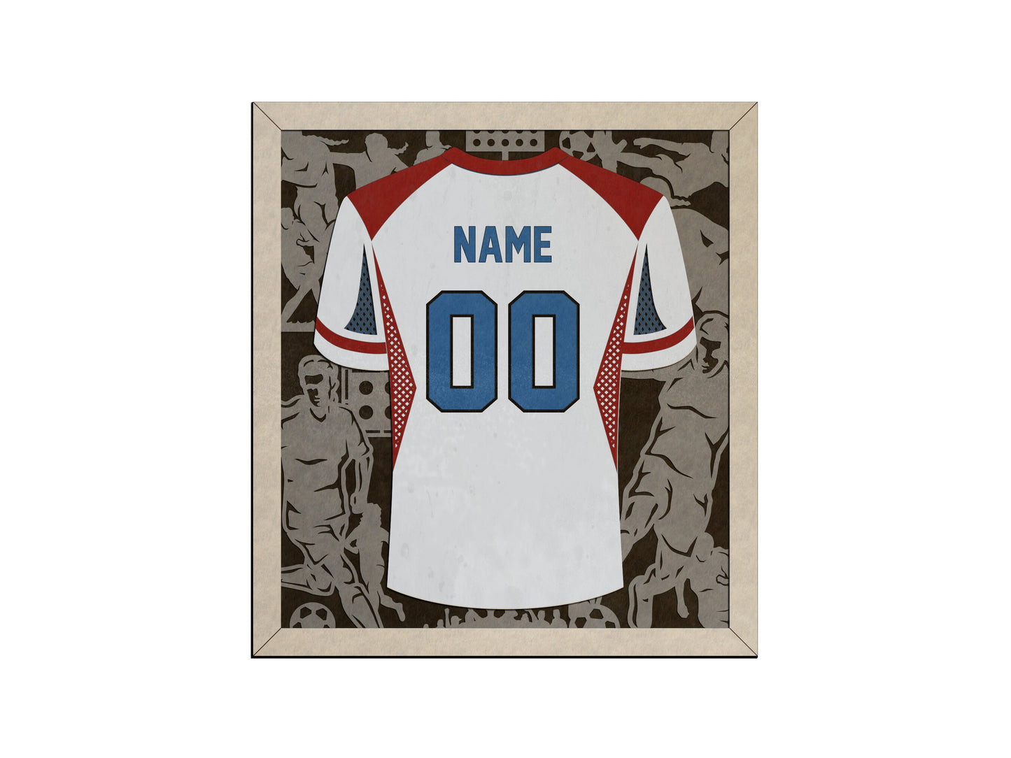 Personalized Sports Jersey and Custom Nameplate Plaque